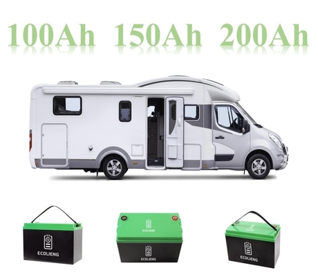LiFePO4 12V 100Ah Portable Lithium Battery Pack per camper, caravane e case per barche