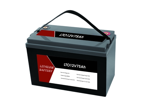 LTO 12V 75Ah Portable Lithium Titanate Battery Pack con BMS Per RV / Caravan / Barca