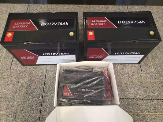 LTO 12V 75Ah Portable Lithium Titanate Battery Pack con BMS Per RV / Caravan / Barca