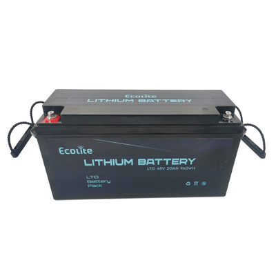 48V 20Ah LTO batteria al litio titanato pacchetto batteria leggera carica ad alta velocità
