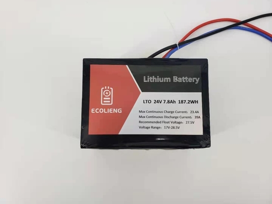 24V 7.8Ah Lithium Titanate LTO Battery Pack per tracker solare / porta elettrica