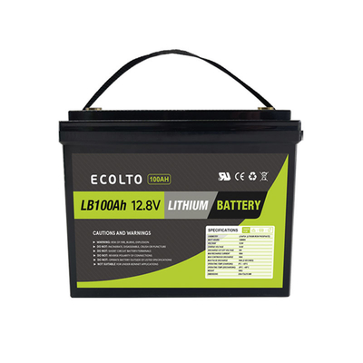 4000 cicli batteria al litio RV 12,8V 100Ah LiFePO4 batteria RV 1280Wh Capacità nominale