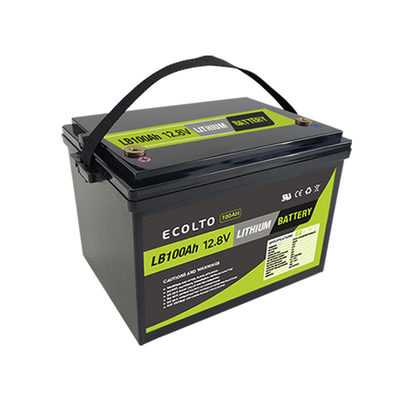 4000 cicli batteria al litio RV 12,8V 100Ah LiFePO4 batteria RV 1280Wh Capacità nominale