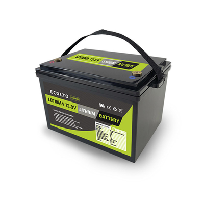 4000 cicli batteria al litio RV 12,8V 100Ah LiFePO4 batteria RV 1280Wh Capacità nominale