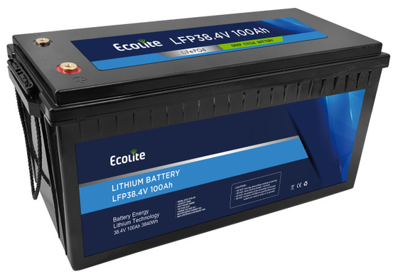 38.4V 100Ah LiFePO4 batteria al litio Comunicazione Bluetooth