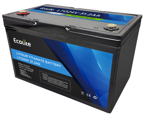 Ecolite LTO24-30 24V 31,2Ah batteria al litio titanato pacchetto 748.8Wh di energia