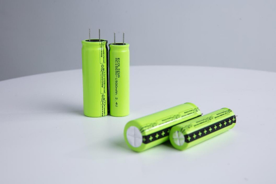 18650 Batteria LTO agli ioni di litio 2.4V 1500mAh con ciclo di vita elevato