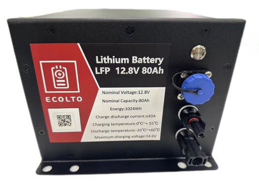 12V 80Ah LiFePO4 Batteria solare per lampadari integrata BMS e MPPT