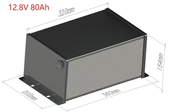 12V 80Ah LiFePO4 Batteria solare per lampadari integrata BMS e MPPT