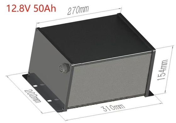 640Wh Batteria solare per lampadari stradali 12V 50Ah Batteria LiFePO4 integrata BMS e MPPT