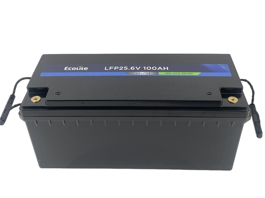25.6V 100Ah LFP LiFePO4 batteria al litio con BMS per sistema solare domestico
