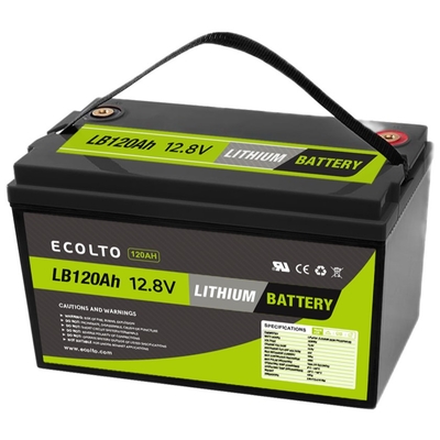 Batteria al litio 12V 120Ah LiFePO4 con alimentazione portatile ad alta scarica BMS