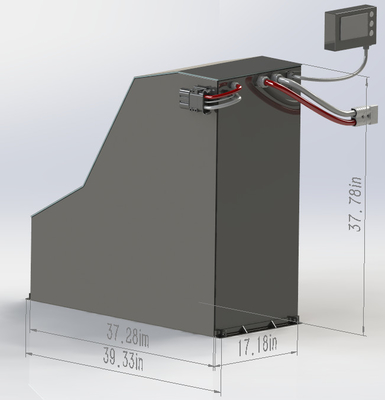 96V 460Ah batteria al litio ferro fosfato per carrelli elevatori a forma speciale