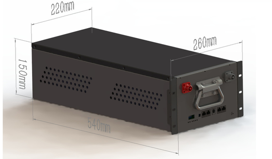 Ricarica rapida batteria al litio ferro fosfato pacchetto 51.2V 40Ah