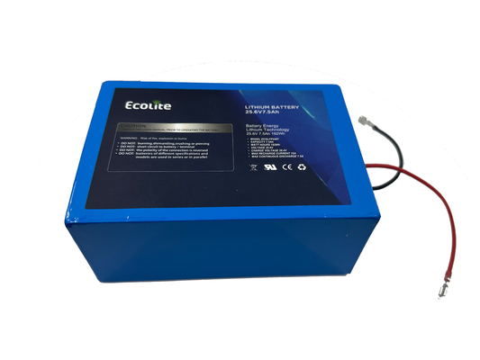 25.6V 7.5Ah LifePO4 Lithium Iron Battery Pack per tracker solare con BMS
