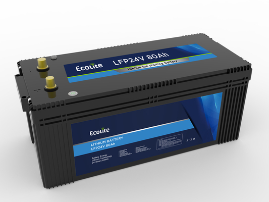 LFP 24V 80Ah Camion Parcheggio Aria condizionata Start Batteria esperto più sicuro e stabile da installare