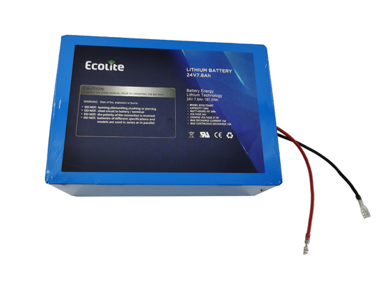 Batteria al litio LTO 24V 7.8Ah LiFePO4 Batteria per controllore solare con BMS