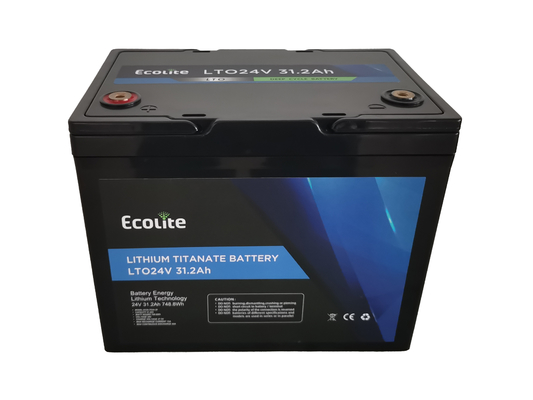 LTO ad alta energia 24V 31,2Ah batteria al litio titanato ciclo di vita 10000 per scarica a bassa temperatura