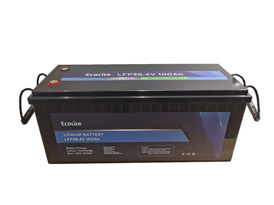 LFP LiFePO4 Batteria al litio 38,4V 100Ah 3840Wh Batterie al litio ferro fosfato con BMS