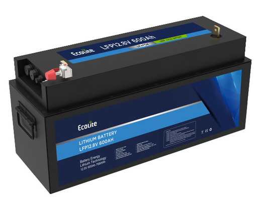Batteria al litio Batteria LiFePO4 marina Batteria 12.8V 600Ah Per alimentazione di emergenza marina