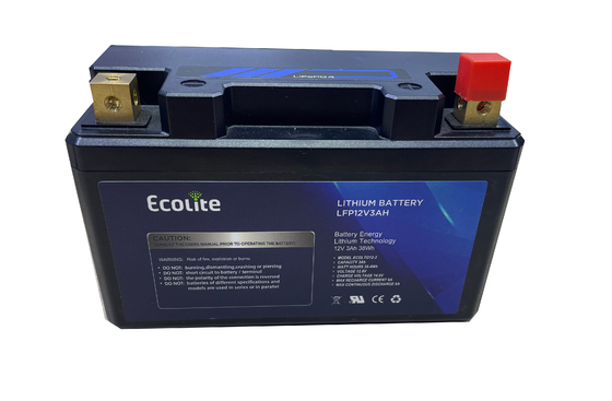 12.8V 3Ah 4Ah 5Ah 7Ah Long Life High Discharge Motorcycle Starting Batterie al litio per motociclette elettriche