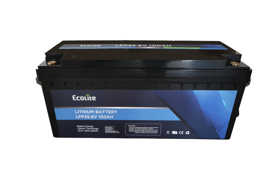 Ecolite Long Cycle Life>4000 cicli 25,6V 100Ah LiFePO4 Batteria al litio per camper da barca