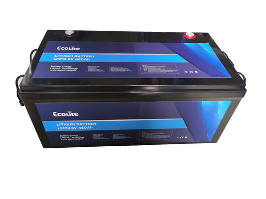 Batteria al litio LiFePO4 per camper da 12,8 V 460 Ah leggera e personalizzata con BMS integrato