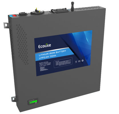 Slimline Max 12.8V 110Ah RV Lithium Battery Pack Inverter integrato per camioncino