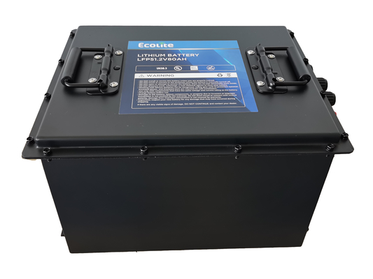 LFP48-80 51.2V 80Ah LiFePO4 batteria al litio per carrello da golf BMS intelligente integrato